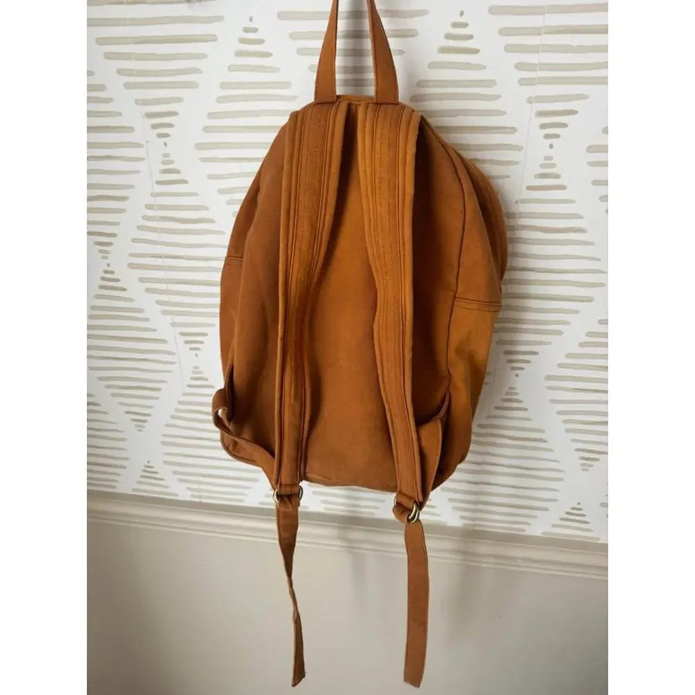 Mushroom Clay Hippie Retro 100% Cotton Tie-Dye Embroidery Patch Backpack